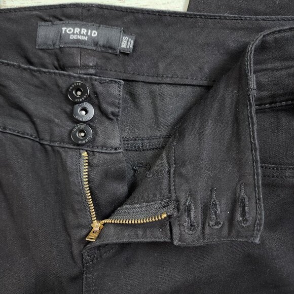 Torrid Black Stretch Denim Jeggings Women’s Size 18XS Skinny Jeans New - Picture 6 of 11